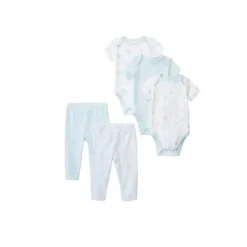 Little Me Conjunto de calças bodysuit - Ursos 5 peças, azul Best