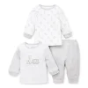 Little Me Conjunto de calças de 3 peças Safari Charms - Cinza Discount