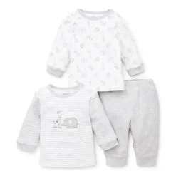 Little Me Conjunto de calças de 3 peças Safari Charms - Cinza Discount