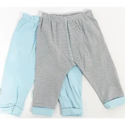 Kushies Baby Conjunto de calças de bebê menino Kushies cinza e azul 2 peças Outlet