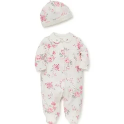 Little Me Conjunto de calcinha e chapéu de bebê menina Roses Clearance