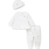 Little Me Conjunto de cardigã Dainty Roses branco/rosa Online