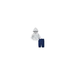 Little Me Conjunto de Cardigan - Dino Hood, Azul New