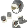 JJ Cole Conjunto de chapéus de inverno para crianças, luvas e botas Tomy , cinza Discount