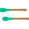 Avanchy Conjunto de colheres de alimentação infantil de bambu , verde Discount