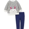 Little Me Conjunto de Legging Bunny 2 peças Marinho Best