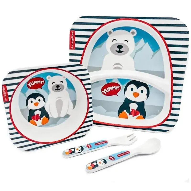 conjunto_de_loua_de_bambu_SKUili8VaKl_0.webp Primo Passi Conjunto de louça de bambu Kids - amigos de inverno Best