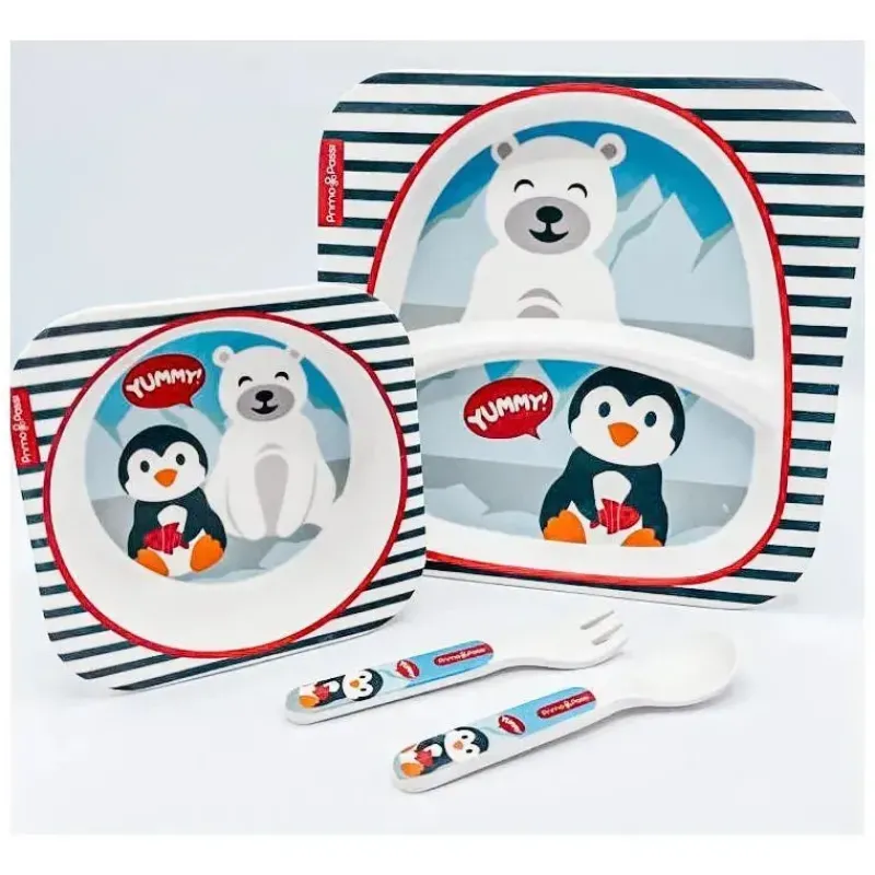 conjunto_de_loua_de_bambu_SKUili8VaKl_8.webp Primo Passi Conjunto de louça de bambu Kids - amigos de inverno Best
