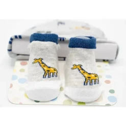 Little Me Conjunto de meias de bebê girafa e chapéu de bebê Online