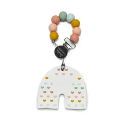 Loulou LOLLIPOP Conjunto de mordedores de silicone , arco-íris pastel Discount