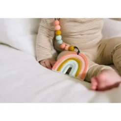 Loulou LOLLIPOP Conjunto de mordedores de silicone , arco-íris pastel Discount