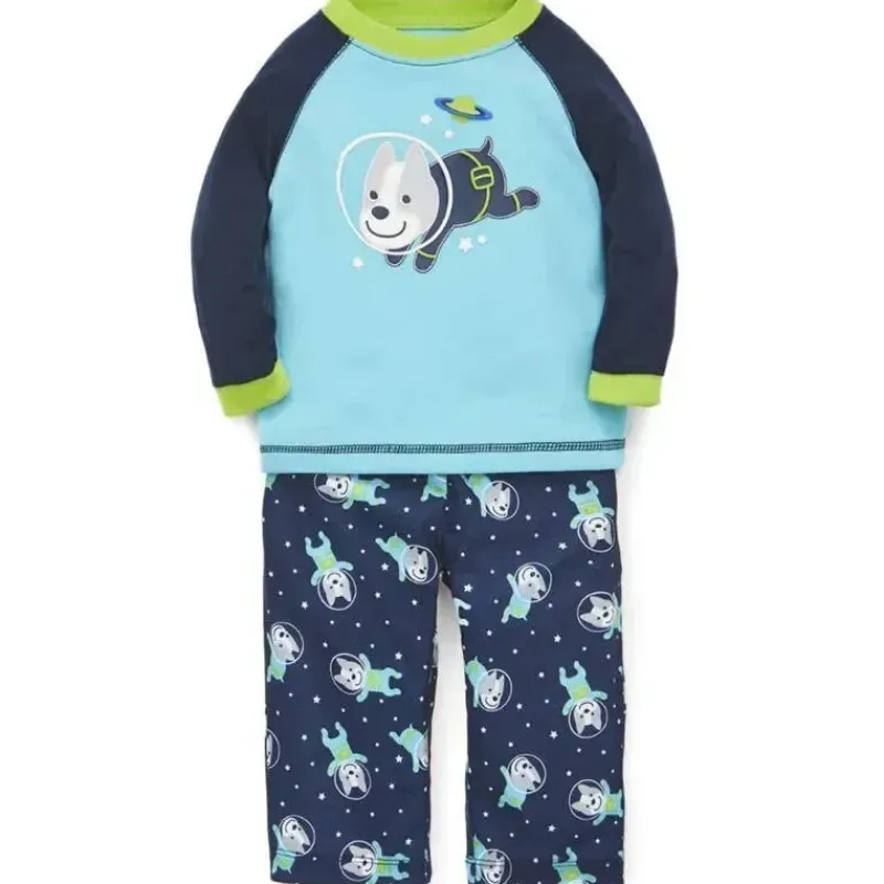 conjunto_de_pijama_de__pe_SKUurrh5zCa_1.webp Little Me Conjunto de pijama de 2 peças Space Dog marinho Clearance