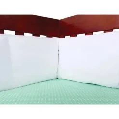 Trend Lab Conjunto de Pára-choques para Berço 4 Peças - Branco Hot
