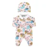 Moschino Conjunto de presente de chapéu e sapato Baby - Girl com estampa completa, rosa Fashion