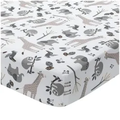 Lambs u0026 Ivy Conjunto de roupa de cama para bebês Lambs & Ivy Jungle Animals 4 peças Clearance