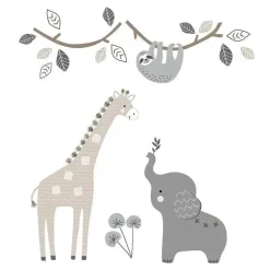 Lambs u0026 Ivy Conjunto de roupa de cama para bebês Lambs & Ivy Jungle Animals 4 peças Clearance