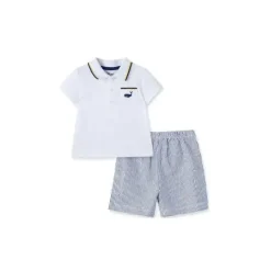 Little Me Conjunto de Shorts Baleia - Azul Clearance