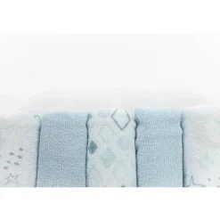 Piccolo Bambino Conjunto de toalha de banho 5 pk Terry para bebê, azul Outlet