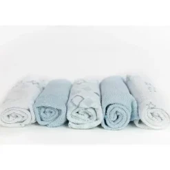 Piccolo Bambino Conjunto de toalha de banho 5 pk Terry para bebê, azul Outlet