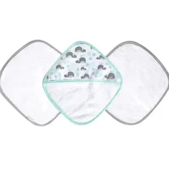 JJ Cole Conjunto de toalha e luva de banho , Aqua Whales Discount