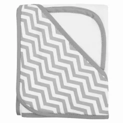 American Baby Company Conjunto de toalhas com capuz American Baby - Terry, cinza Hot