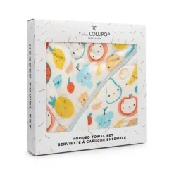 Loulou LOLLIPOP Conjunto de toalhas com capuz Cutie Fruits Clearance