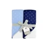 Triboro Soothe Time Conjunto de toalhas com capuz Just Born Sparkle Azul Marinho e Azul Claro 2 Pacotes Fashion