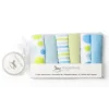 Rose Textiles Conjunto de toalhinhas de bebê - círculos azuis, verdes e brancos 6 peças Discount