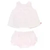 RuffleButts Conjunto - Meninas Rosa Seersucker Ric Rac Swing &amp; Bloomer Online