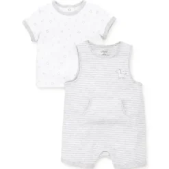 Little Me Conjunto Shortall Zebra - Cinza New