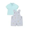 Little Me Conjunto Shortall Safari - Cinza Best