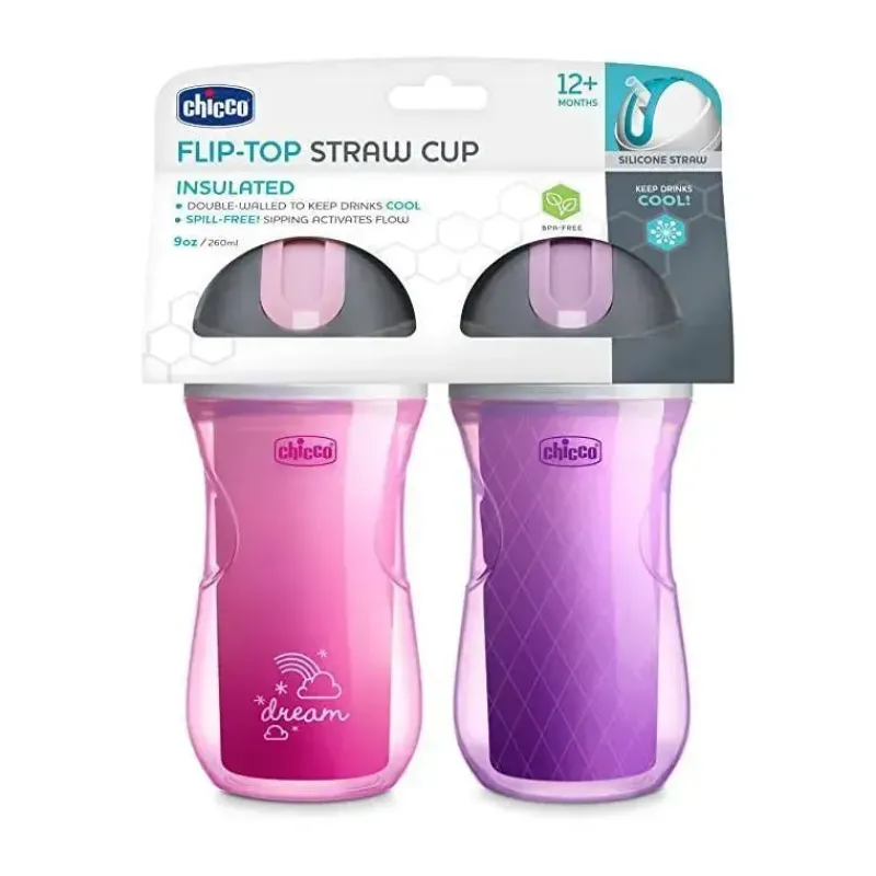 copo_de_canudo_chicco_iso_SKUtcvu4Y7d_1.webp Chicco Copo de canudo Isolado Flip Top 12m+ (2pk) Dream Rosa/Roxo Hot