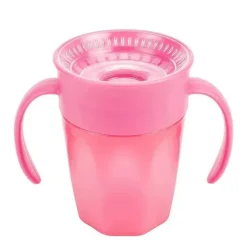 Dr. Brown's Copo de treinamento sem bico Dr. Brown's Cheers 360, rosa Outlet