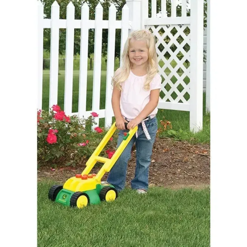 Tomy Cortador de grama eletrônico John Deere, brinquedo para crianças New