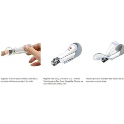 American Red Cross Corta-unhas Deluxe Cruz Vermelha Americana com lupa Outlet