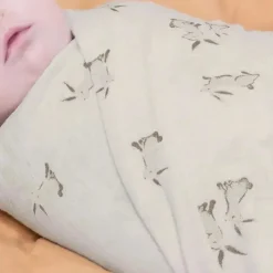 Crane - Bebê 100% Algodão Orgânico Coelhinho Único Envoltório para Bebê New