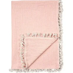 Crane - Cobertor de musselina de 6 camadas, rosa do deserto Fashion