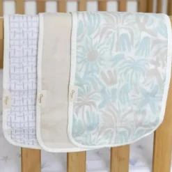 Crane Bedding - Cove 3-Pc. Baby Burp Cloth Set, Beach Life Outlet
