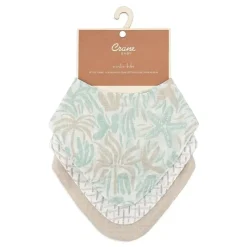 Crane Bedding - Cove 3-Pc. Muslin Bib Set, Beach Life Online
