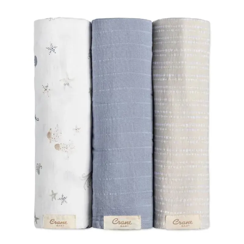 crane_bedding__cove_pc_sw_SKU5JCmGKK7_0.webp Crane Bedding - Cove 3-Pc. Swaddle Set, Sea Life New