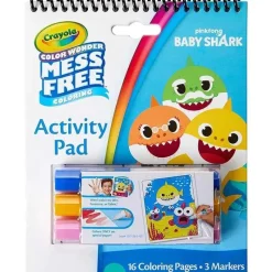 Crayola - Bloco de atividades Color Wonder, Baby Shark Discount