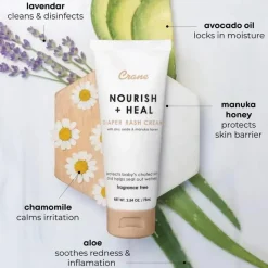 Crane Creme para assaduras Baby com mel de Manuka e óleo de abacate New