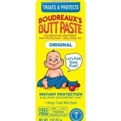Boudreaux's Butt Paste Creme para assaduras original da Boudreaux's Baby Butt Paste | Pomada para bebê | 2 onças. tubo Sale