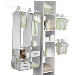 Delta Crianças - Conjunto de armazenamento de berçário com 24 unidades, Dove Grey Hot