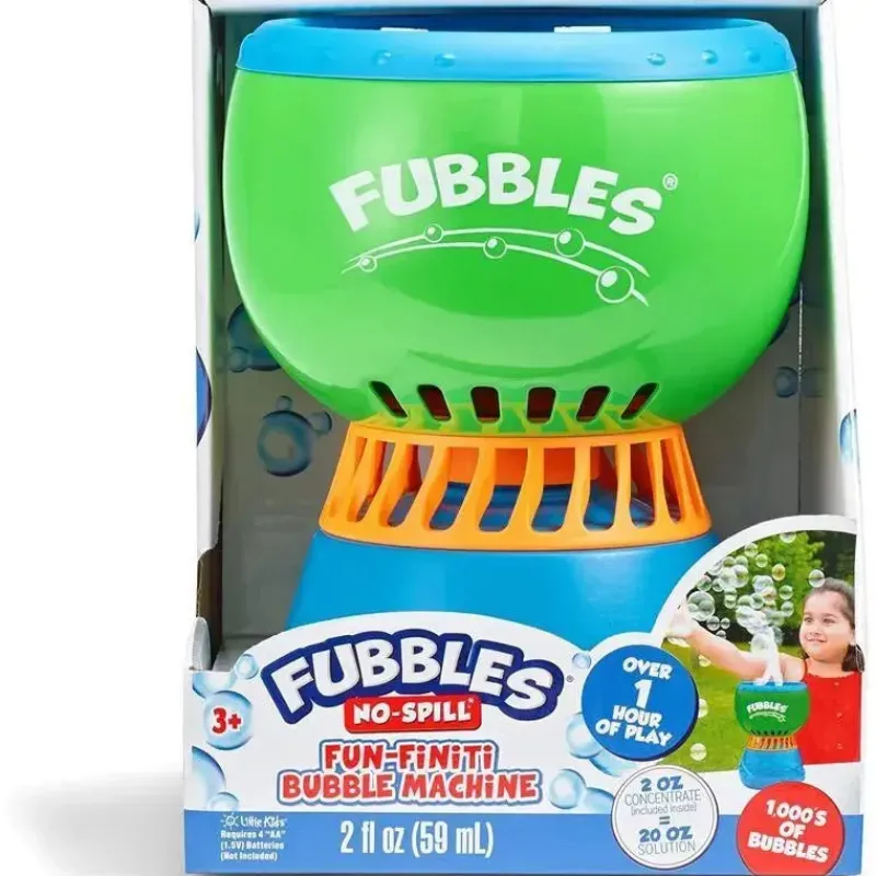 crianas_pequenas__fubbles_SKUVoq34a0Q_0.webp Sandy Ruben Crianças pequenas - Fubbles No Spill Fun-Finiti Bubble Machine Jogo ativo Clearance
