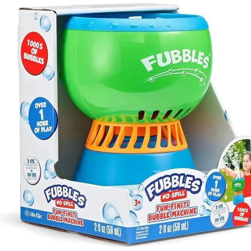 crianas_pequenas__fubbles_SKUVoq34a0Q_1.webp Sandy Ruben Crianças pequenas - Fubbles No Spill Fun-Finiti Bubble Machine Jogo ativo Clearance