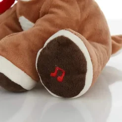 Kids Preferred Crianças preferidas - Papai Noel Rudolph, o bicho de pelúcia musical da rena do nariz vermelho, 20 cm Discount