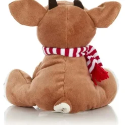 Kids Preferred Crianças preferidas - Papai Noel Rudolph, o bicho de pelúcia musical da rena do nariz vermelho, 20 cm Discount