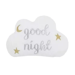 Crown Crafts - Little Love By Nojo Goodnight Cloud Almofada Decorativa New