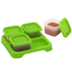 Iplay Cubos Inquebráveis ​​de Comida para Bebê Fresca - Verde (2 Oz) Clearance